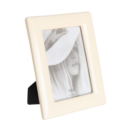 CADOURI - Set 2 rame foto albe din poliresină cu profil lat și lucios 13 x 18 cm