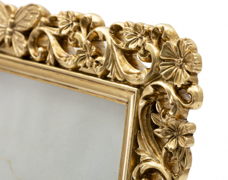 Rame foto aurii din rășină cu design floral și fluturi – imagine principală – Classical [2]