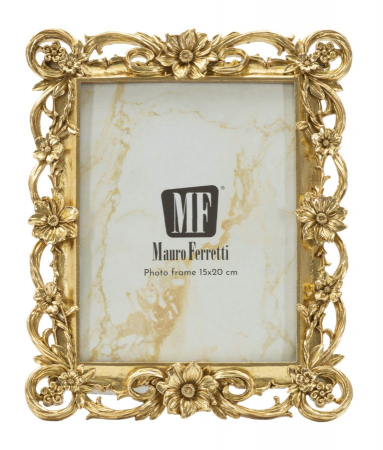 Rame foto aurii rășină sculptural set de 2 – imagine principală – design floral [1]