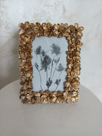 Set 2 Rame Foto Aurii Flowers, Rasina - CreativDeco.ro [1]