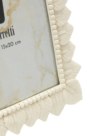 Rame foto crem din rășină cu design frunze – imagine principală – Light Leaf [3]