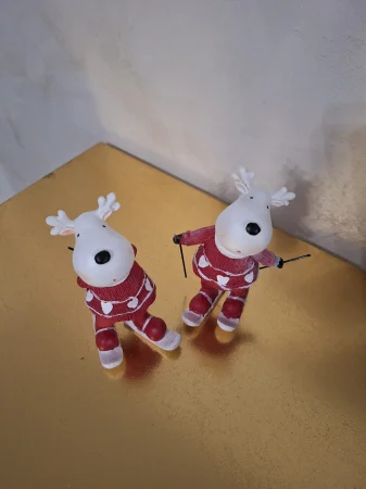 Decoratiune de Craciun reni realizata manual din rasina | Decor Festiv Sarbatori | CreativDeco [1]