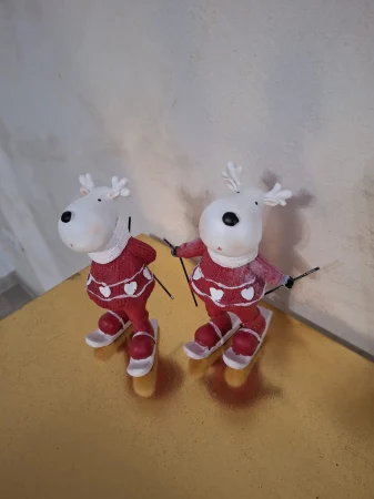 Decoratiune de Craciun reni realizata manual din rasina | Decor Festiv Sarbatori | CreativDeco [3]