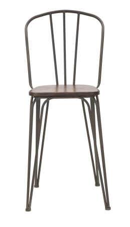 Set 2 Scaune Bar Industriale Lemn si Metal CreativDeco [1]