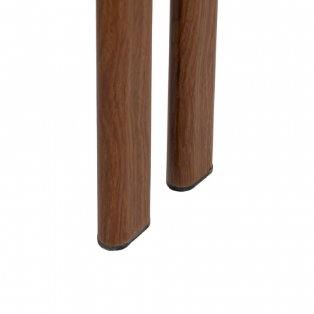 Set 2 scaune dining bej cu cadru aspect lemn – CreativDeco design modern [9]