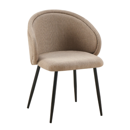 Mobilier - Set 2 scaune de dining din stofă bej