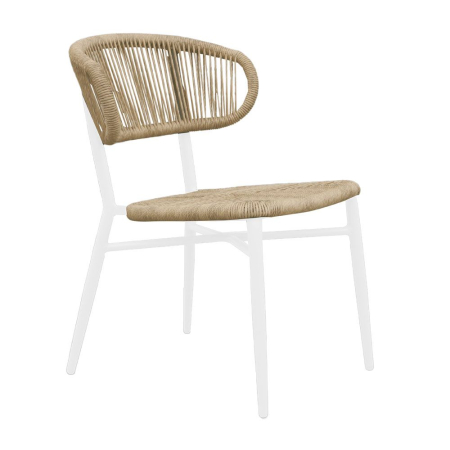 Mobilier - Set 2 scaune de dining grădină și HORECA din ratan sintetic bej
