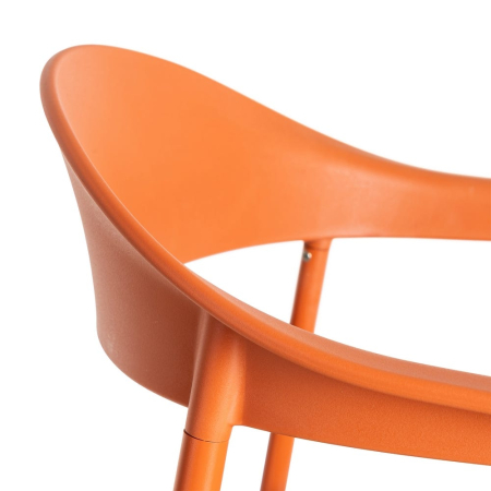 Set 2 scaune dining interior exterior din polipropilenă și stofă [6]