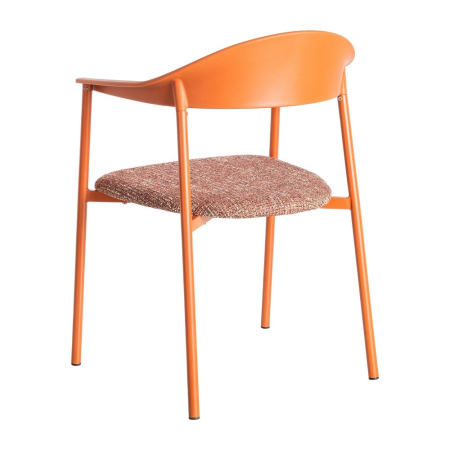 Set 2 scaune dining interior exterior din polipropilenă și stofă [4]