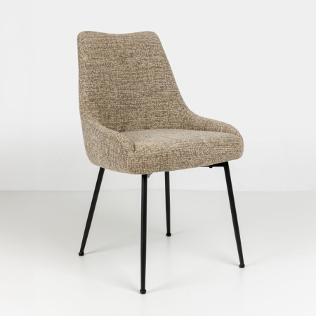 Set de 2 scaune moderne cu design nordic – tapițerie caldă și formă ergonomică pentru confort zilnic
