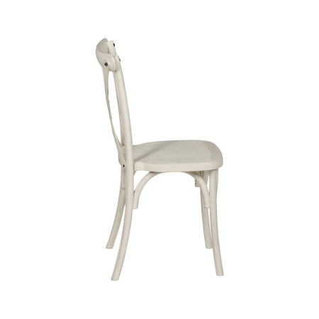 Set 2 scaune dining și HORECA albe cu spătar tip X din polipropilenă [3]