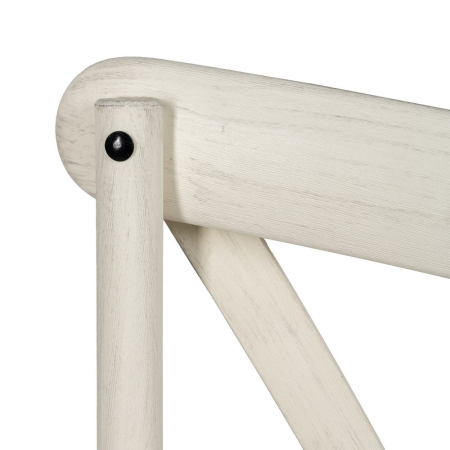 Set 2 scaune dining și HORECA albe cu spătar tip X din polipropilenă [7]