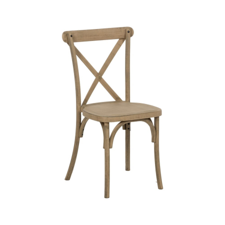 Set 2 scaune dining și HORECA natur cu spătar tip X din polipropilenă [2]