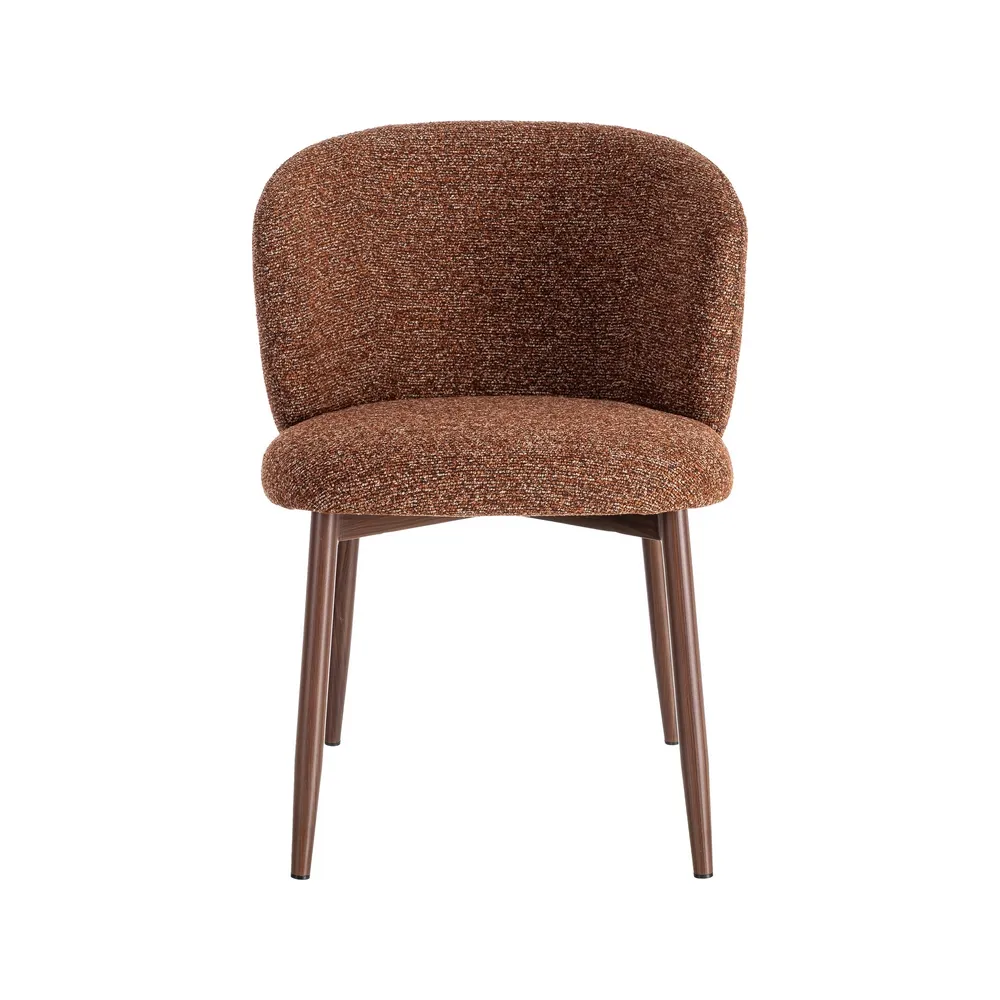 Set 2 scaune dining și Horeca tapițate stofă teracotă marmorată [1]