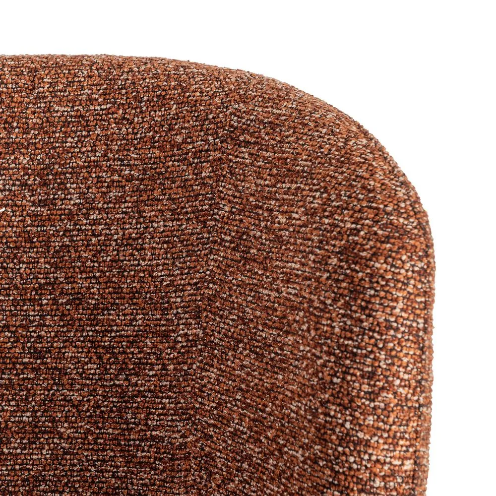 Set 2 scaune dining și Horeca tapițate stofă teracotă marmorată [9]