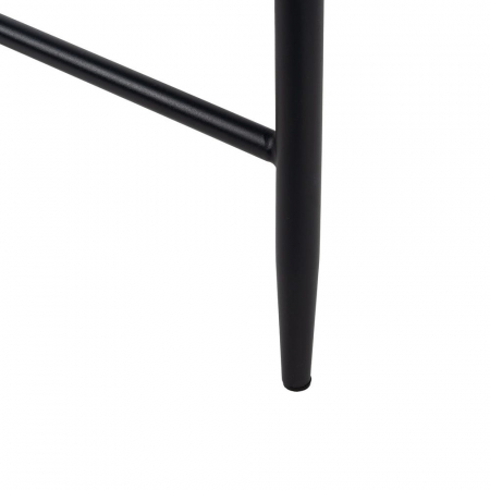 Set 2 scaune bar gri tapițate 65 cm – picioare metalice negre, design modern Ixia [11]
