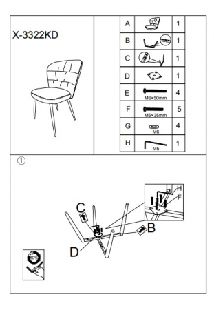 Set de 2 scaune dining gri tapițate, spătar canelat cu decupaj, picioare metalice conice, stil contemporan [10]