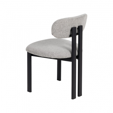 Set 2 scaune gri moderne cu structură metalică – CreativDeco [4]