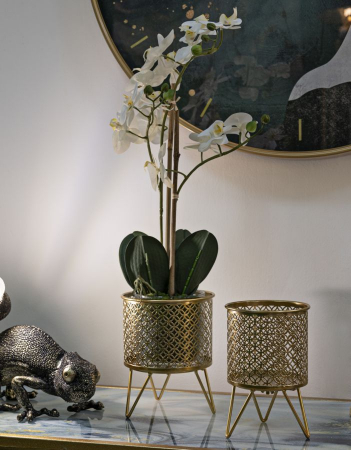 Suporturi Ghivece Auriu CreativDeco - Design Modern pentru Plante [4]