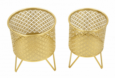 Suporturi Ghivece Auriu CreativDeco - Design Modern pentru Plante [1]