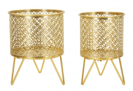Obiecte decorative - Suporturi Ghivece Auriu CreativDeco - Design Modern pentru Plante
