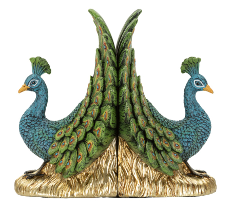 Statuete si Sculpturi - Set 2 suporturi de cărți în formă de păun