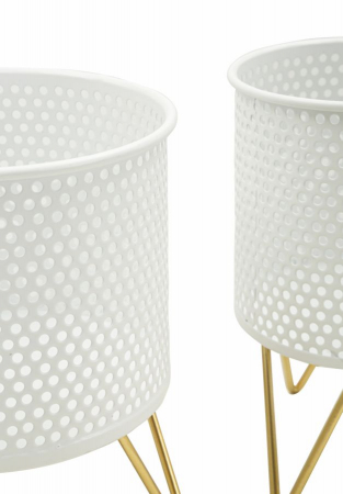 Suporturi Ghivece Alb si Auriu CreativDeco - Accente Subtile pentru Decoruri Moderne [2]