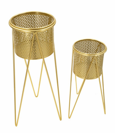 Suporturi Ghivece Aurii CreativDeco - Design Sofisticat pentru Interior [1]
