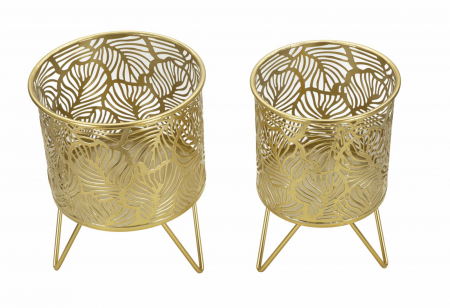 Set Suporturi Ghivece Aurii CreativDeco - Accente Elegante pentru Decor Modern [1]