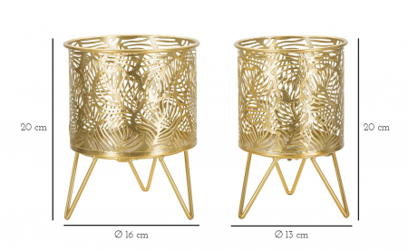 Set Suporturi Ghivece Aurii CreativDeco - Accente Elegante pentru Decor Modern [5]