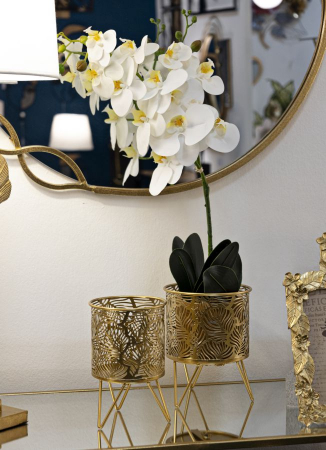 Set Suporturi Ghivece Aurii CreativDeco - Accente Elegante pentru Decor Modern [4]