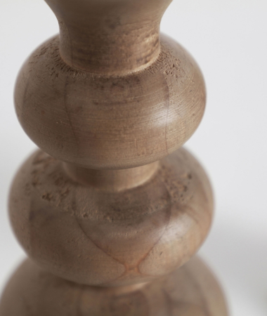  Set 2 suporturi lumânare FELLIH lemn pin – titlu imagine principală [2]