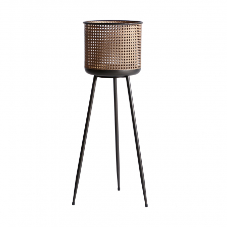 MEGA PROMOTII - Suporturi ghivece Art Deco negre|Decoratiuni premium gradina