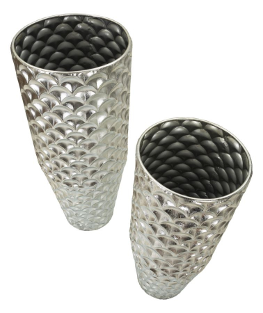 Suporturi inalte flori metal argintiu | CreativDeco [3]
