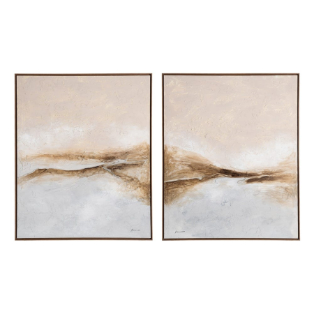 Decoratiuni perete - Set 2 tablouri abstracte pictate manual pentru HoReCa si living