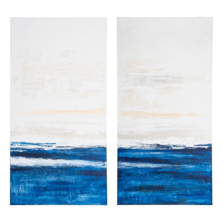 Decoratiuni perete - Set 2 tablouri abstracte pictate manual pentru living si HoReCa