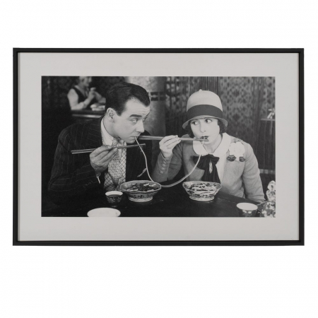 Set tablouri alb-negru film clasic studio restaurant 60x40 [1]