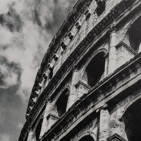 Set tablouri alb-negru Paris Roma arhitectura urbană 40x60 [3]