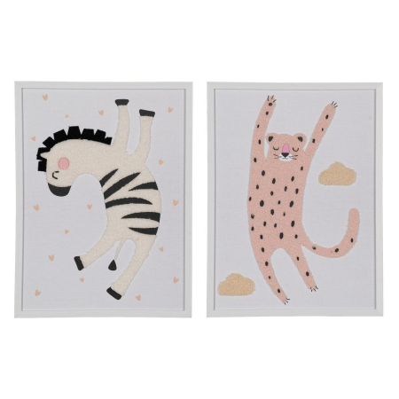 Camera copiilor - Set tablouri copii | Decor cu animale din jungla pentru copii