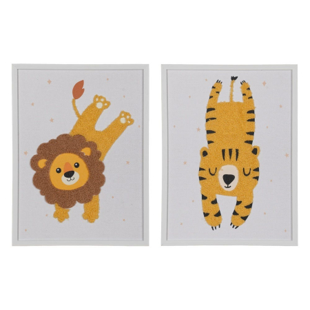 Camera copiilor - Set tablouri copii | Decor cu animale salbatice pentru copii