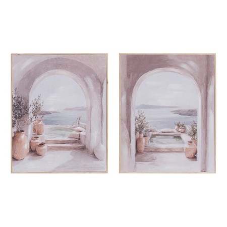 Decoratiuni perete - Set 2 tablouri arcadă spre mare