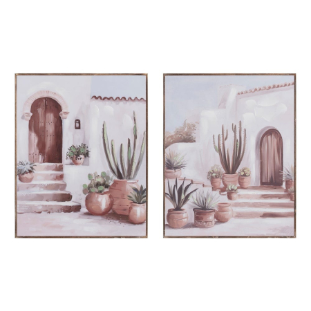 Decoratiuni perete - Set 2 tablouri curte mediteraneeană