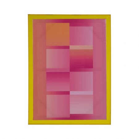 tablouri pop art moderne rame galbene roz fucsia [2]