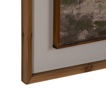 Set tablouri abstracte pictate manual cu ramă lemn natural 60x90 cm [7]