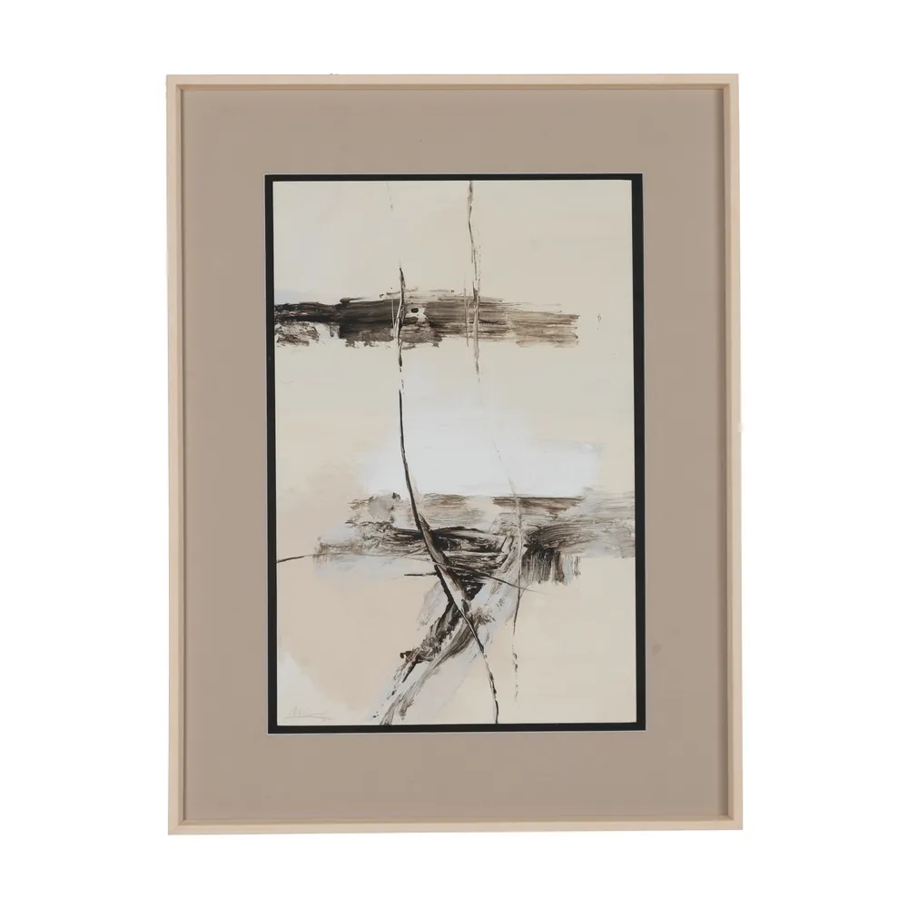 Tablouri abstracte cu rame din lemn pentru decor modern [1]