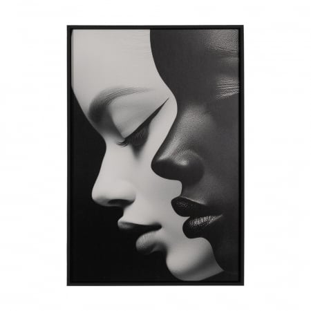 Galerie tablouri portrete feminine alb-negru MDF 40x60 [2]