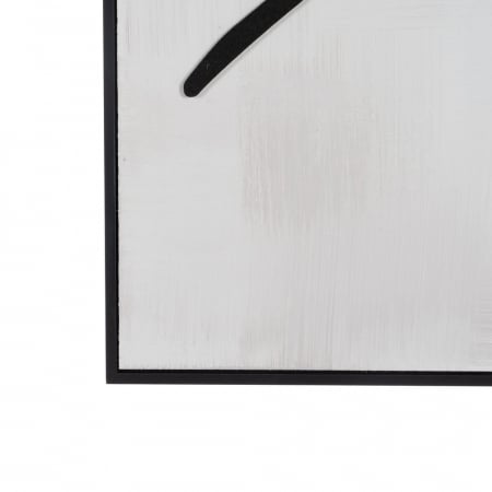 Set tablouri lemn relief siluete feminine alb-negru 40x60 [6]