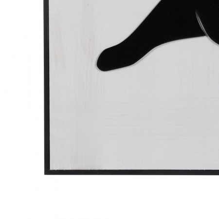 Set tablouri mari alb-negru siluete feminine argintiu 70x100 [7]