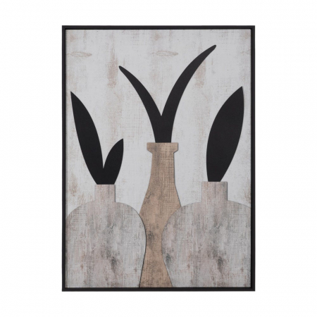 Set tablouri vegetale cu decupaj MDF stil japandi 50x70 cm [2]