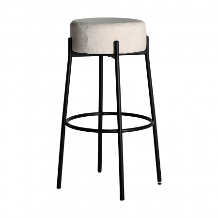 Scaune HORECA - Taburete bar vintage albe|Taburete inalte premium